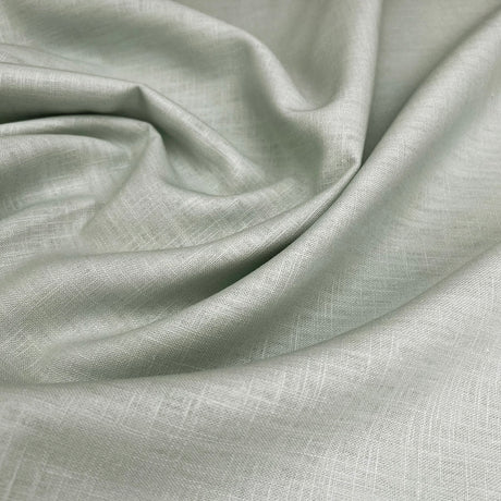 Enigma Linen Mint Ramie Cotton Oeko Tex Plain Dress Fabric