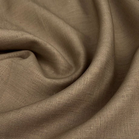 Enigma Linen Stone Ramie Cotton Oeko Tex Plain Dress Fabric