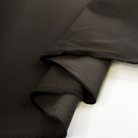 Erica Olive Cotton Elastane Stretch Woven Trouser Fabric Fold