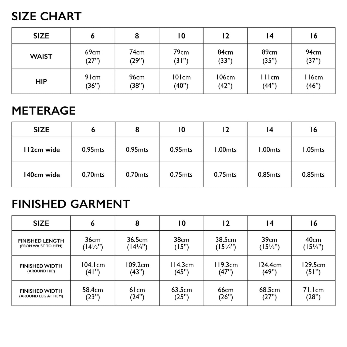 Tessuti - Esther Shorts Sewing Pattern (UK 6-16)