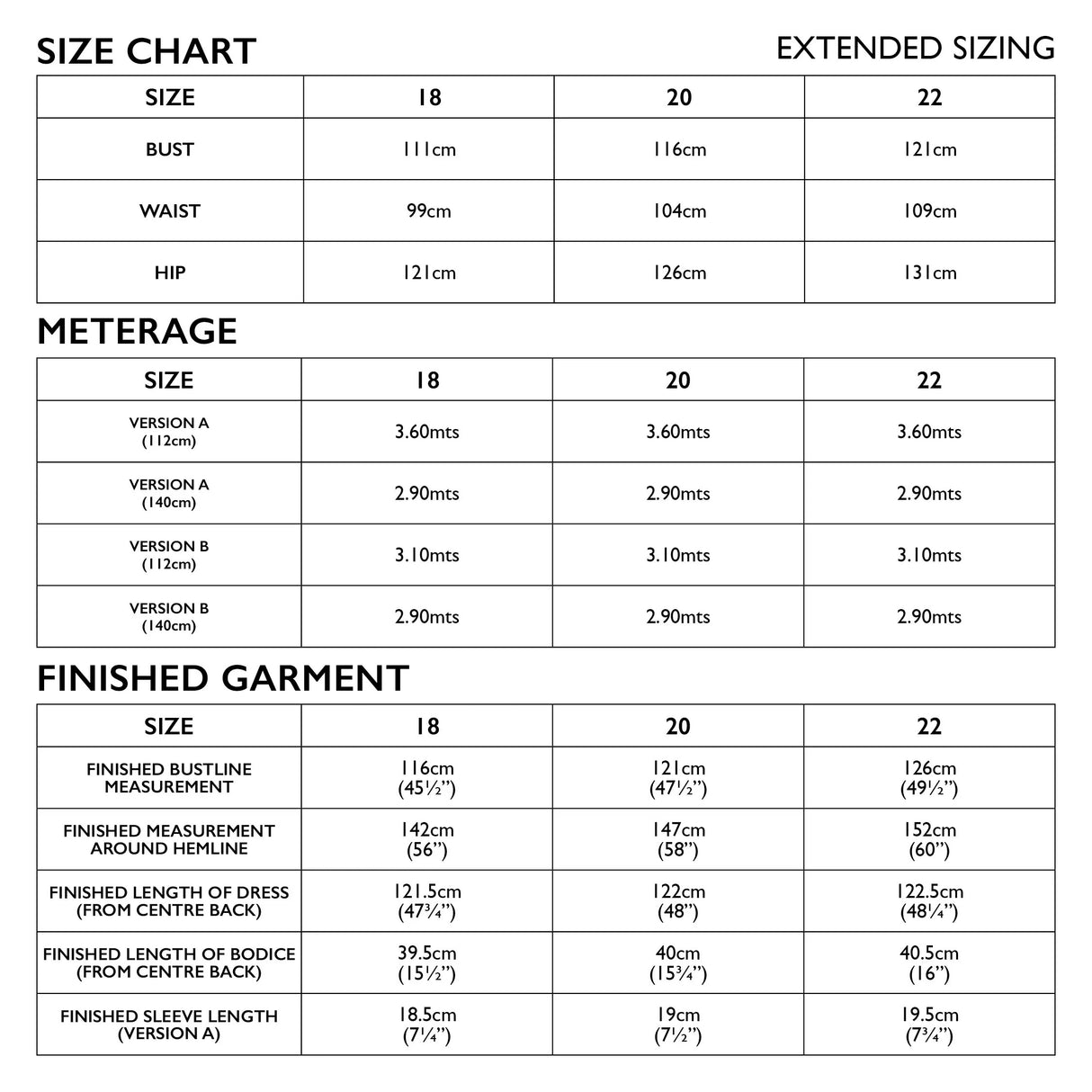 Tessuti - Eva Dress Pattern (UK 18-22)