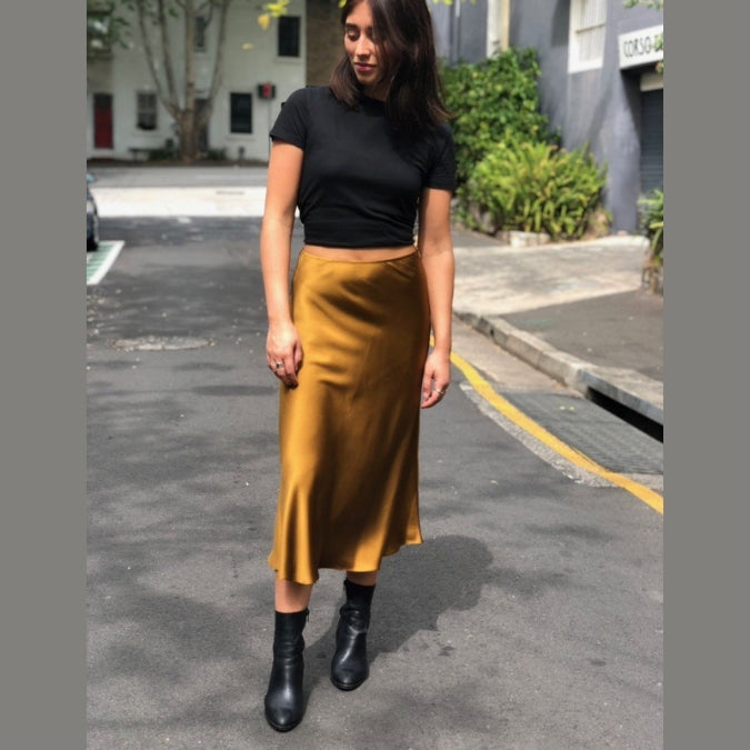 Evie Bias Skirt Pattern Tessuti 1