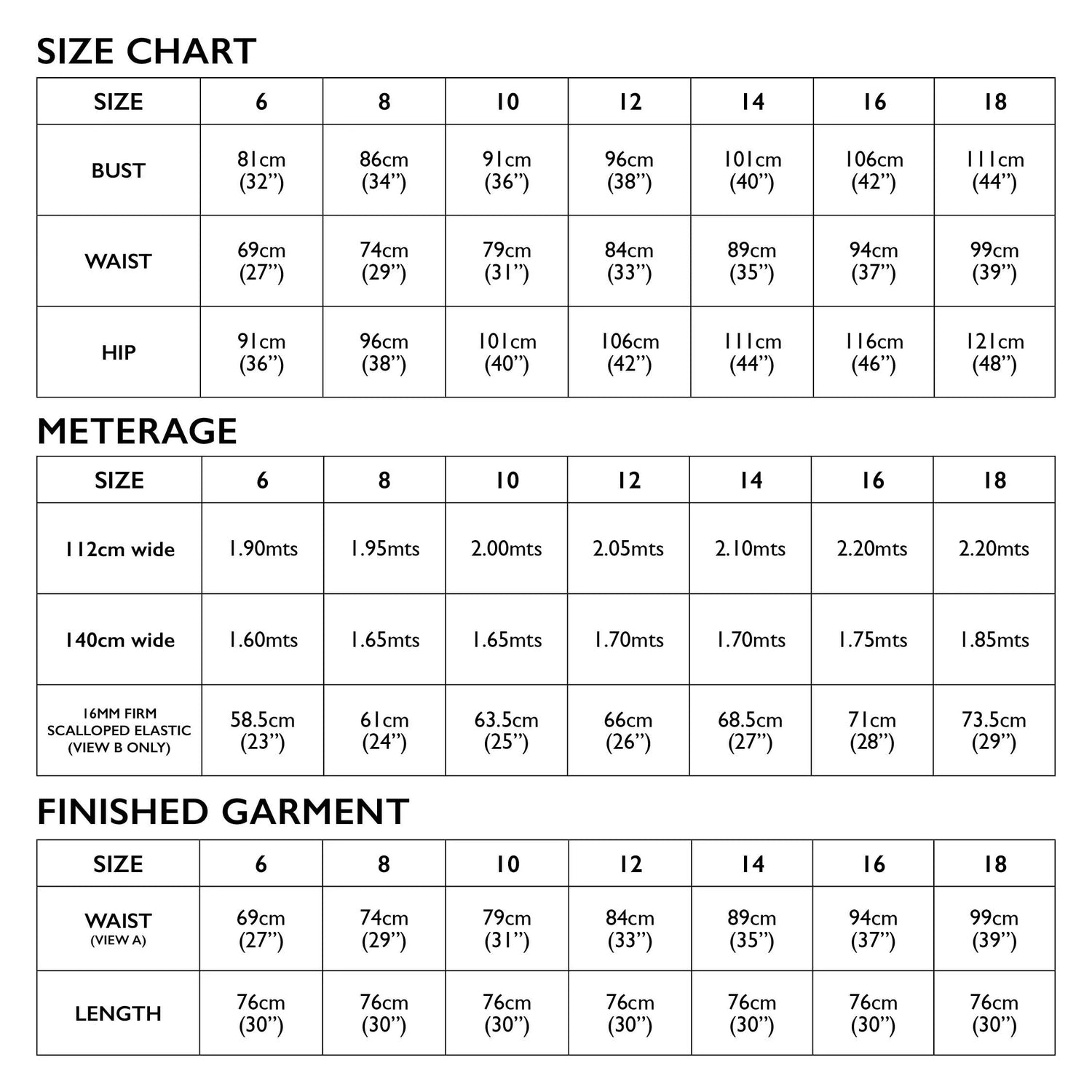 Tessuti - Evie Bias Skirt Sewing Pattern (UK 6-22)