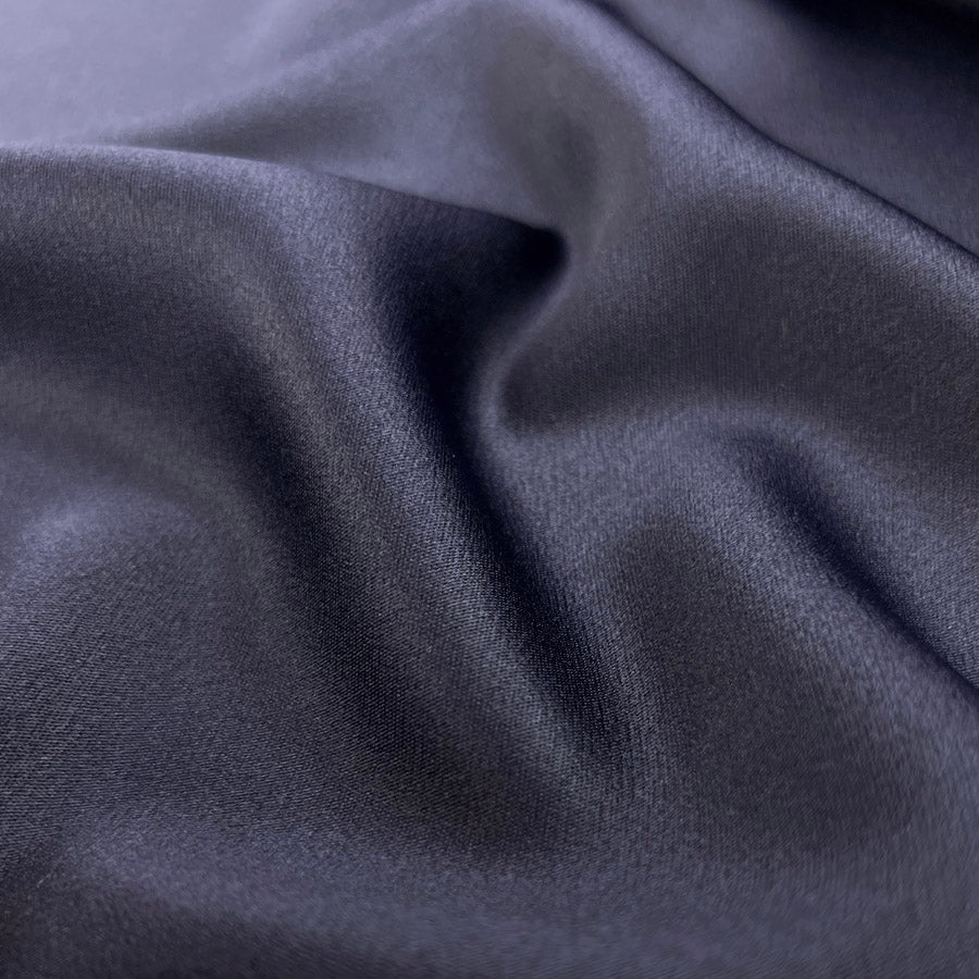 Ex Designer Nylon Dressmaking Fabric Satin Hobbs  Navy