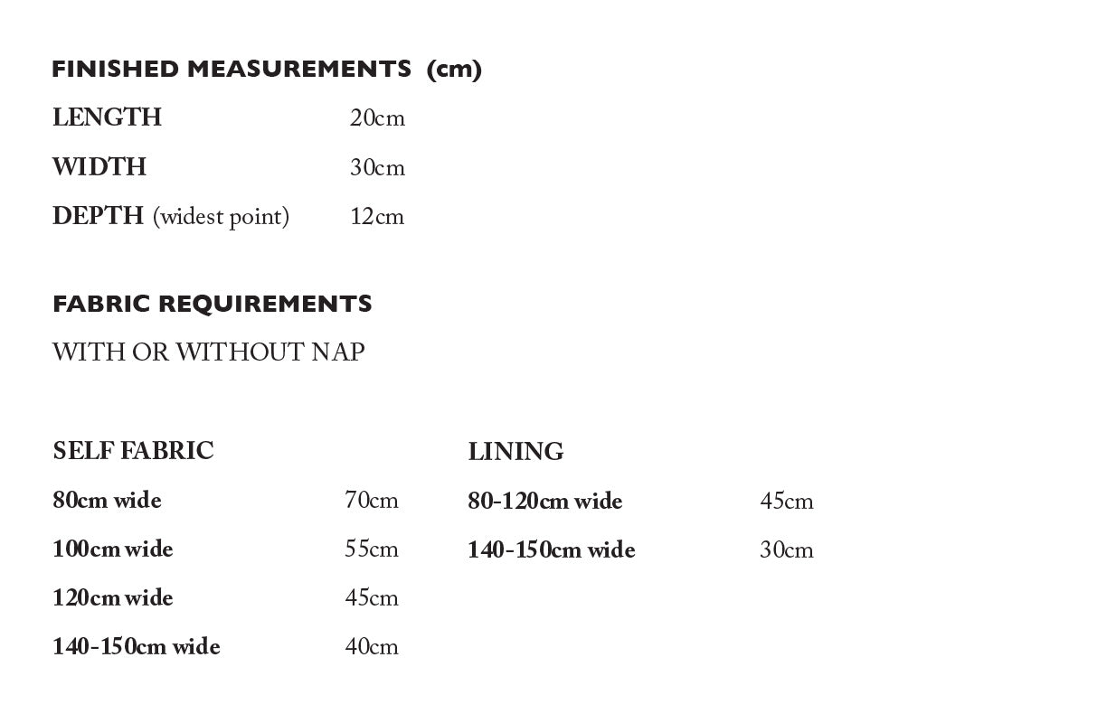 Merchant & Mills - Factotum Bag Sewing Pattern