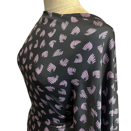 Fan Tail Black Pink Abstract Pattern Dressmaking Fabric Mannequin