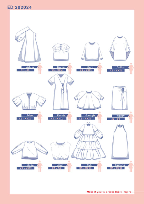 Fibre Mood Pattern Book 28 Sketch