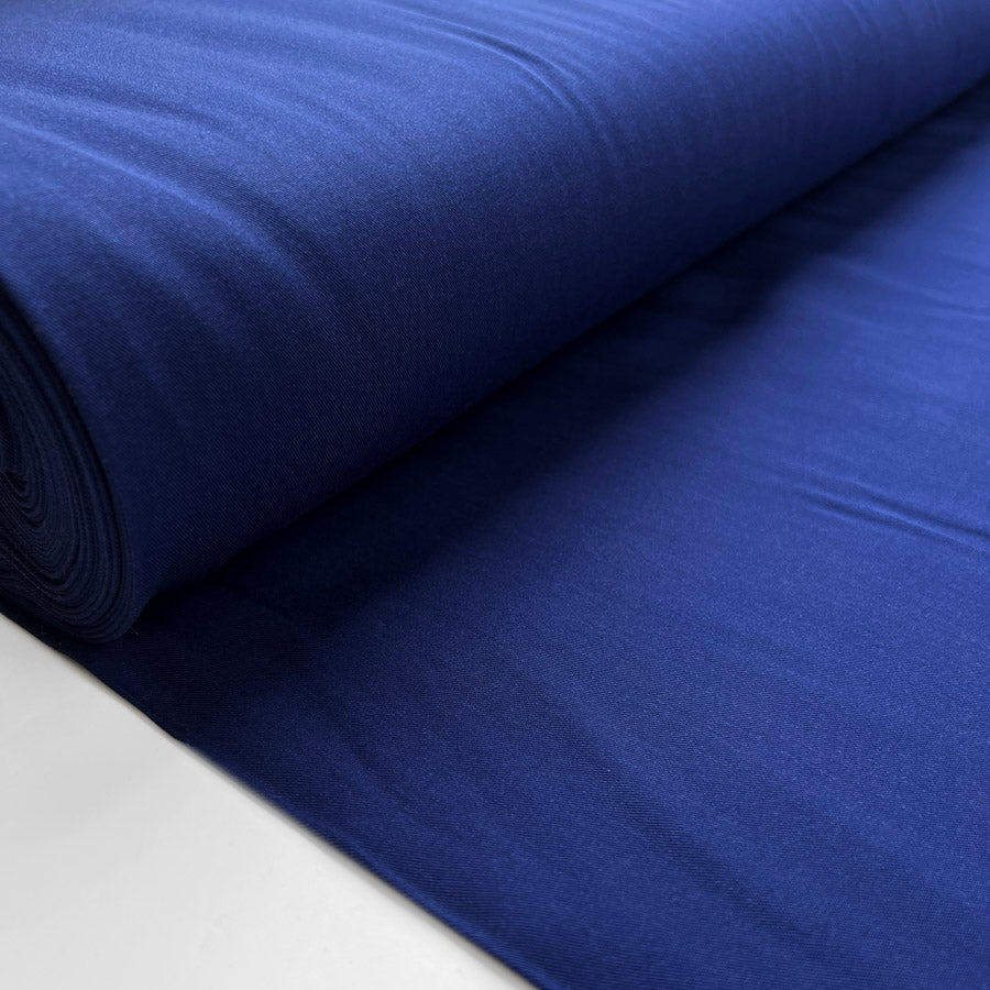 Fibre Mood Viscsose Lyocel Plain Twill Dress Fabric Dark Royal Blue Bolt Fm792409
