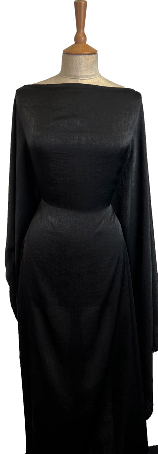 Filmstar Black Polyester Woven Velvet Satin Dress Fabric Mannequin
