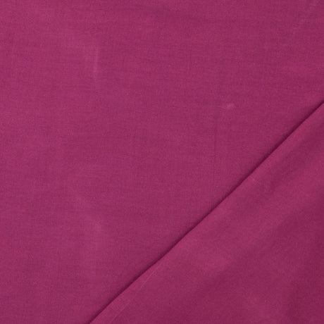Fine Viscose Poplin Plain Dress Fabric Plum Fold
