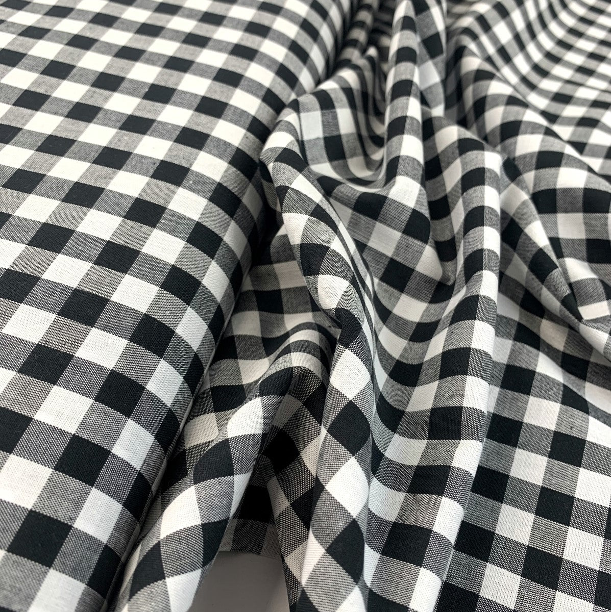 Gingham Chambray - Black
