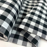 Remnant - Gingham Chambray - Black (0.8m)