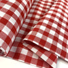 Gingham Chambray - Red