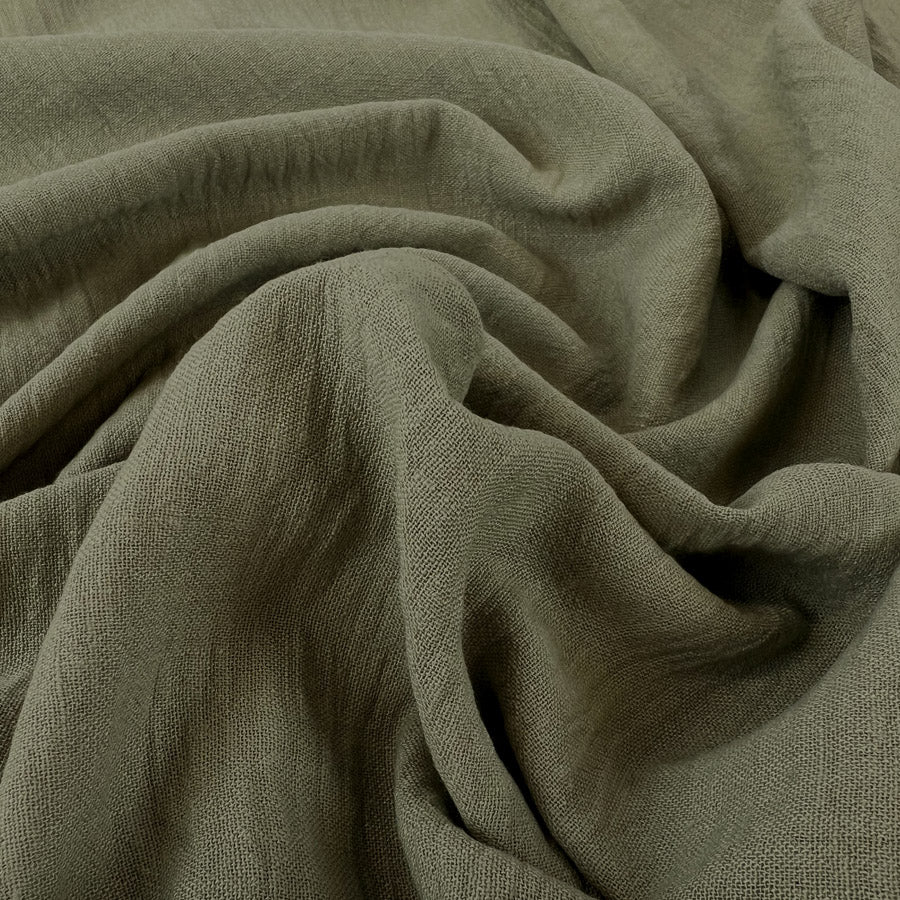 Georgette Linen Look - Sage