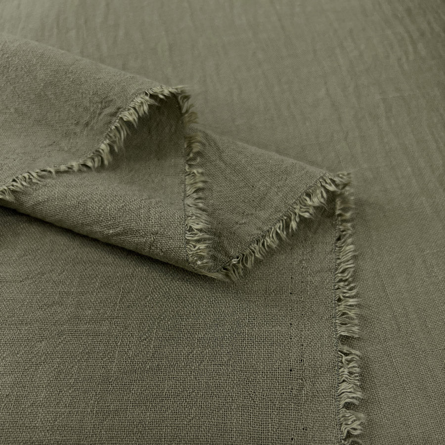 Georgette Linen Look - Sage