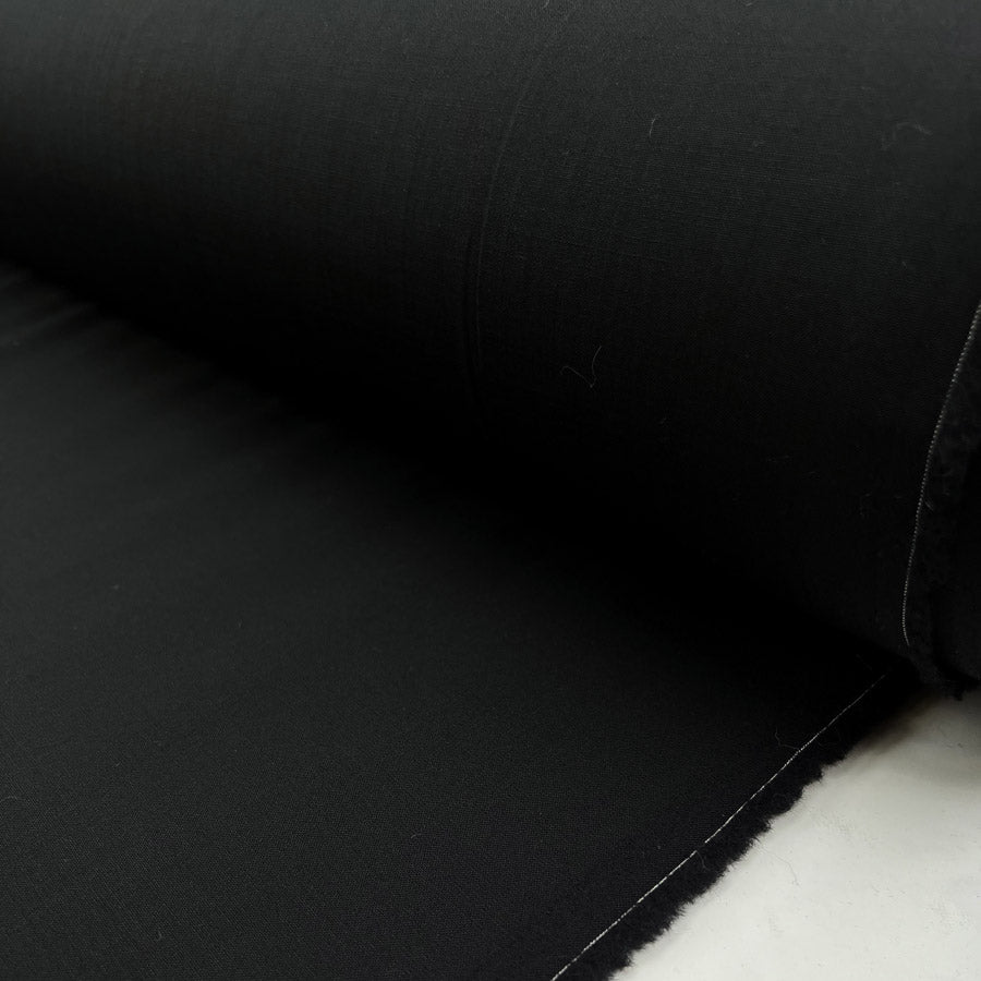 Fleece Wool Suiting - Black