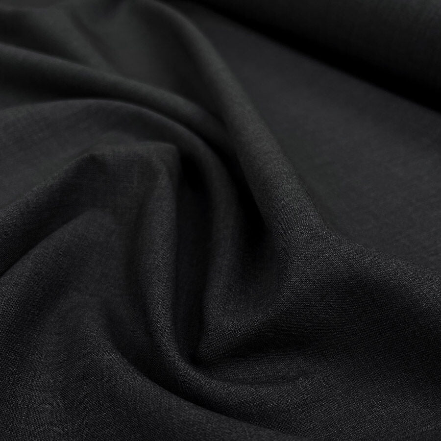 Fleece Wool Suiting - Charcoal