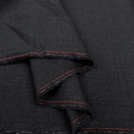Fleece Wool Suiting Charcoal Grey Elastane Stretch Fine Woven Suiting Fabric Fold C43C7816 Bb02 4A5F 8312 2B1579D880Ed