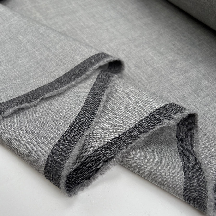 Remnant - Fleece Wool Suiting - Mid Grey (0.8m)