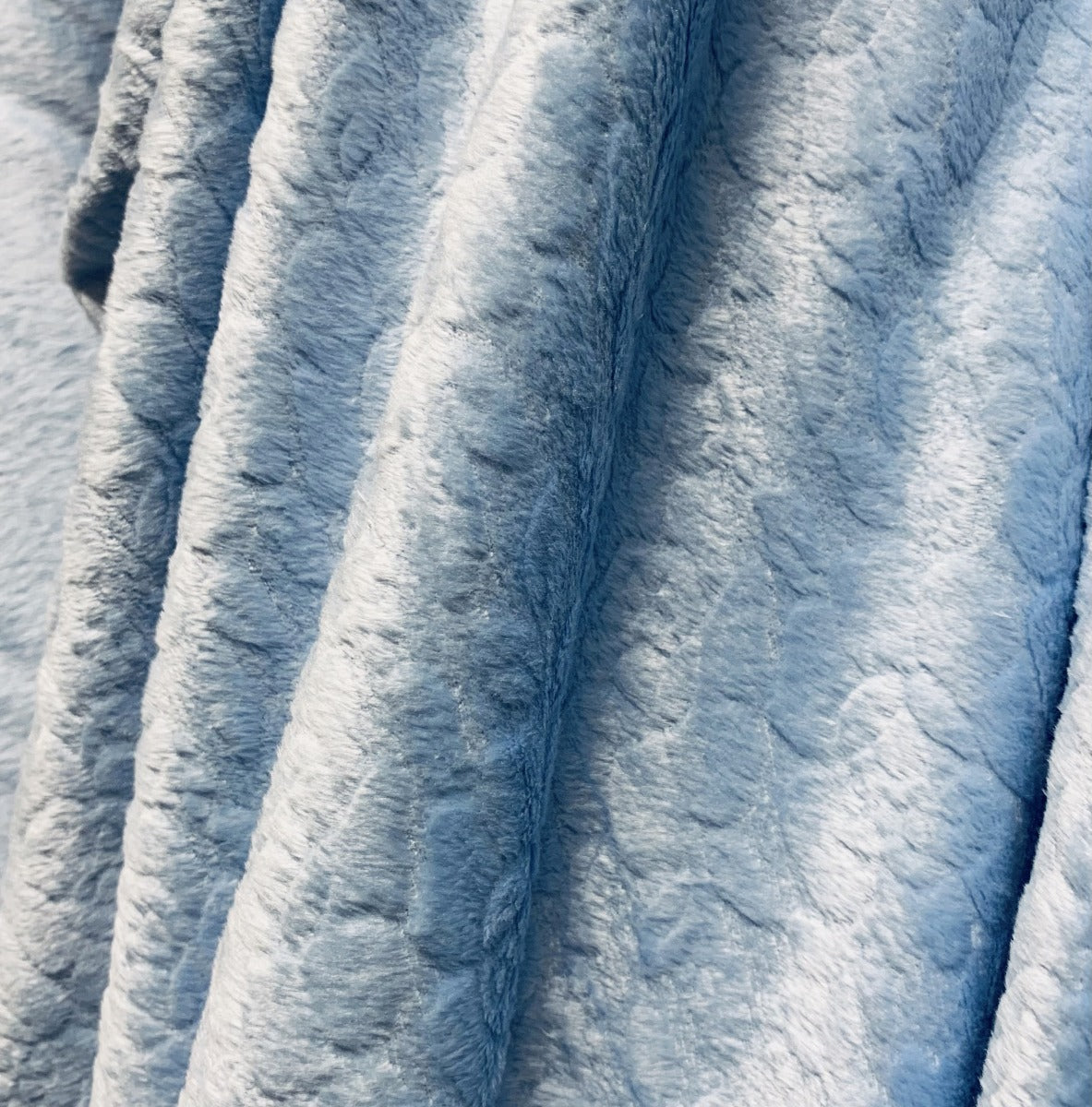 Floral Fleece - Pale Blue