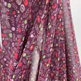 Floral Georgette - Damson