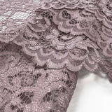 Remnant - Double Scallop Lace - Dusky Pink (3m)