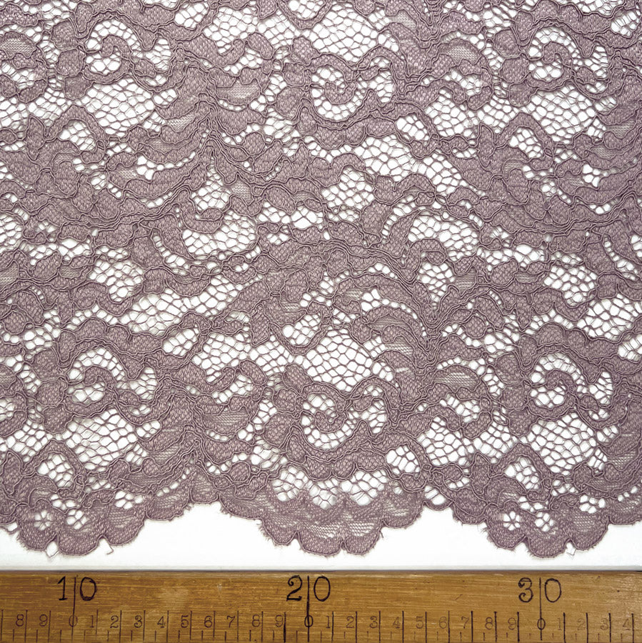 Double Scallop Lace - Dusky Pink