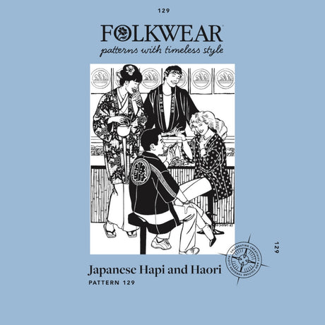 Folkwear Japanese Hapi Haori Pattern Cover