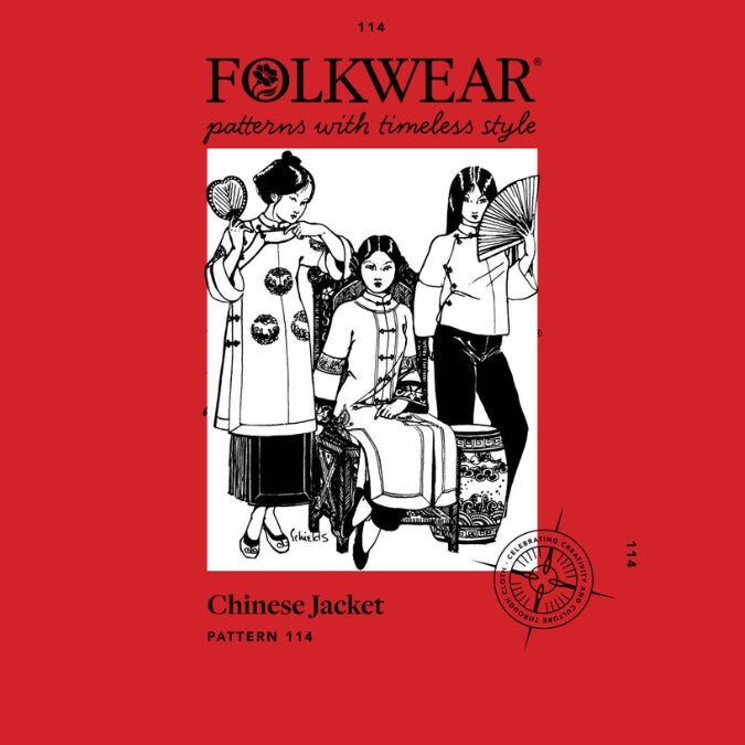 Folkwear - Chinese Jacket Sewing Pattern (XS-3XL)
