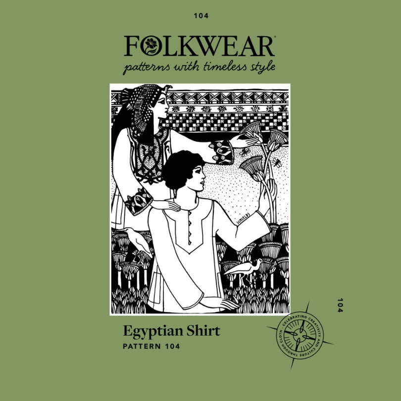 Folkwear - Unisex Egyptian Shirt Pattern (XS-2XL)
