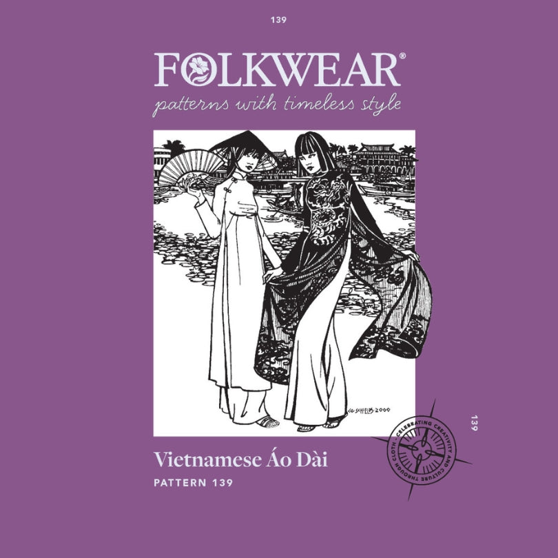 Folkwear - Vietnamese Ao Dai Pattern (XS-XL)