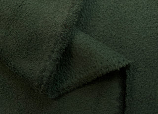 Forest Fuzz Dark Green Polyester Fleece Fabric Fold