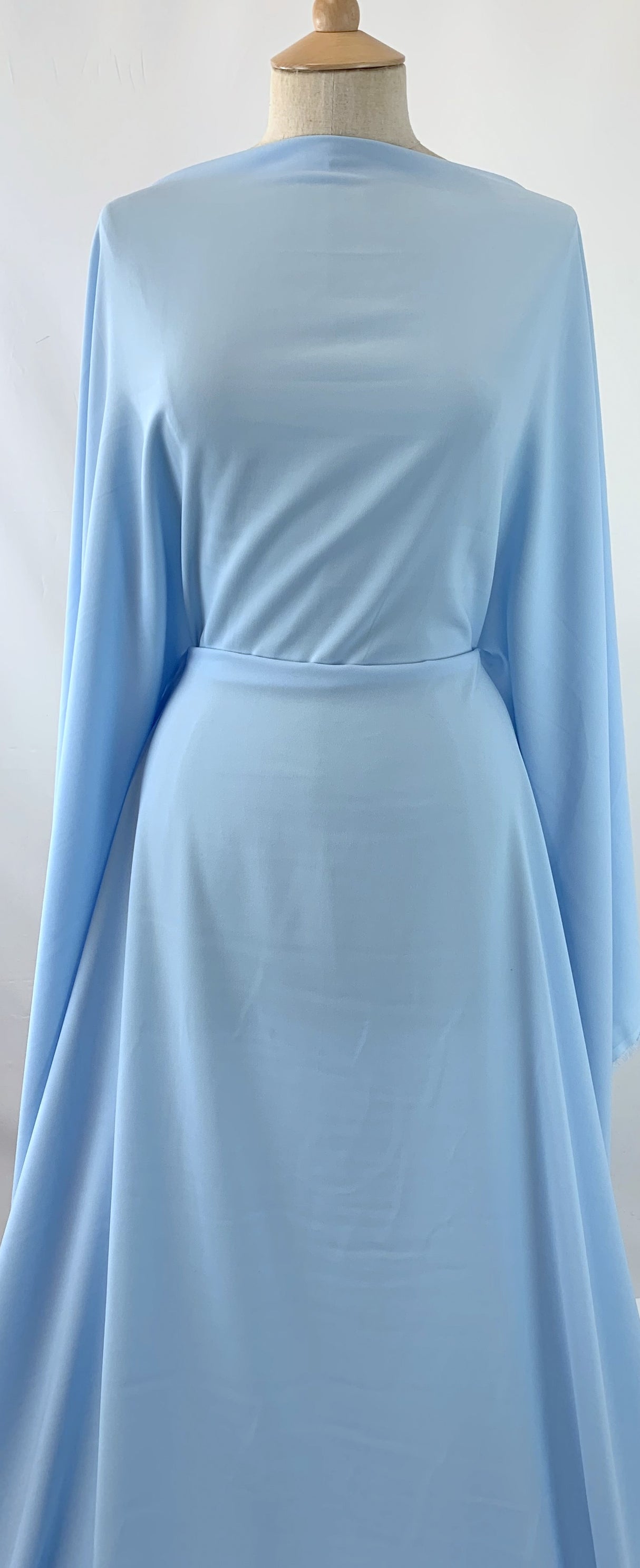 French Crepe – Smooth Baby Blue