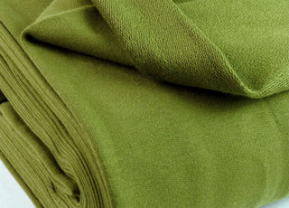 French Terry Moss Jersey Fabric With A Looped Back Scale Fabric Close Up Photo