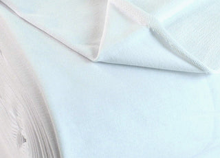 French Terry White Jersey Fabric With A Looped Back Scale Fabric Close Up Photo
