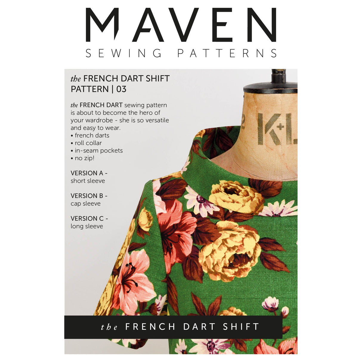 Maven - French Dart Shift Dress Pattern