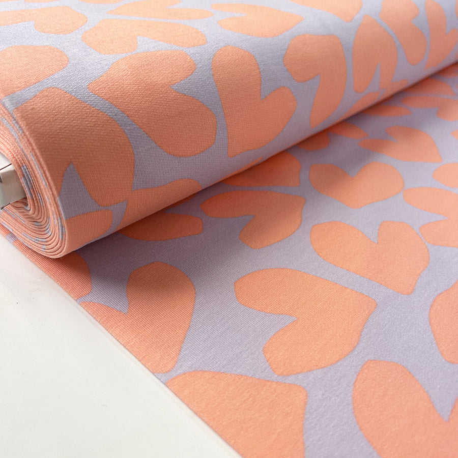 French Terry - Craft Hearts - Pink