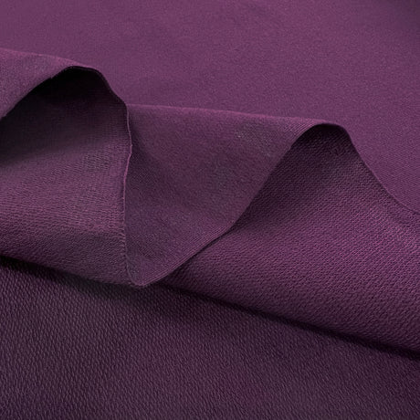 French Terry Damson Oeko Tex Cotton Lycra Dress Fabric Fold