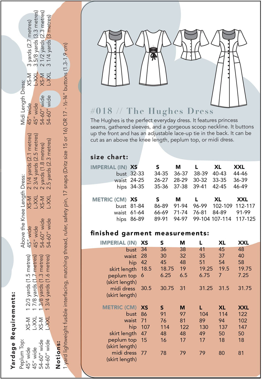 Friday Pattern Company - Hughes Dress Pattern