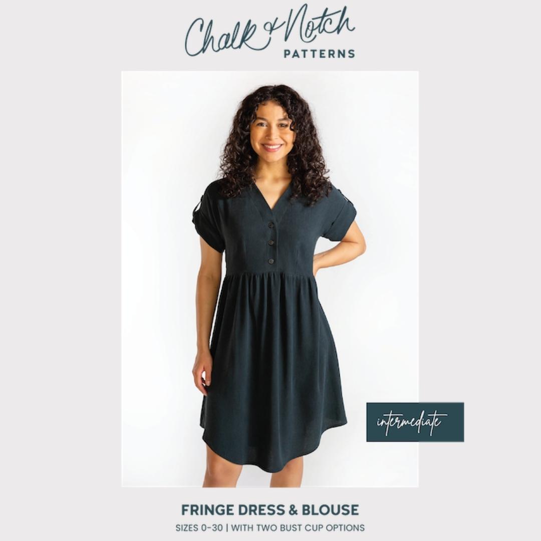 Fringe Dress And Top By Chalk And Notch Patterns Cnp001 Cover