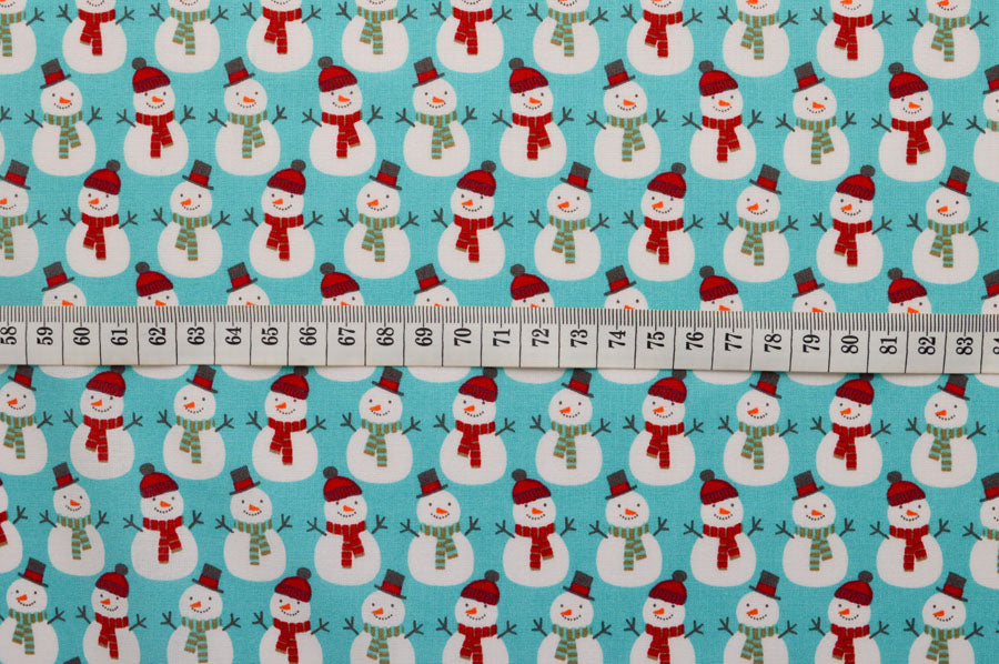 Noël - Frosty Snowman - Turquoise