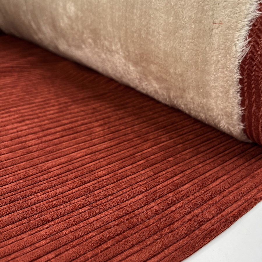 Fur Lined Cord - Rust