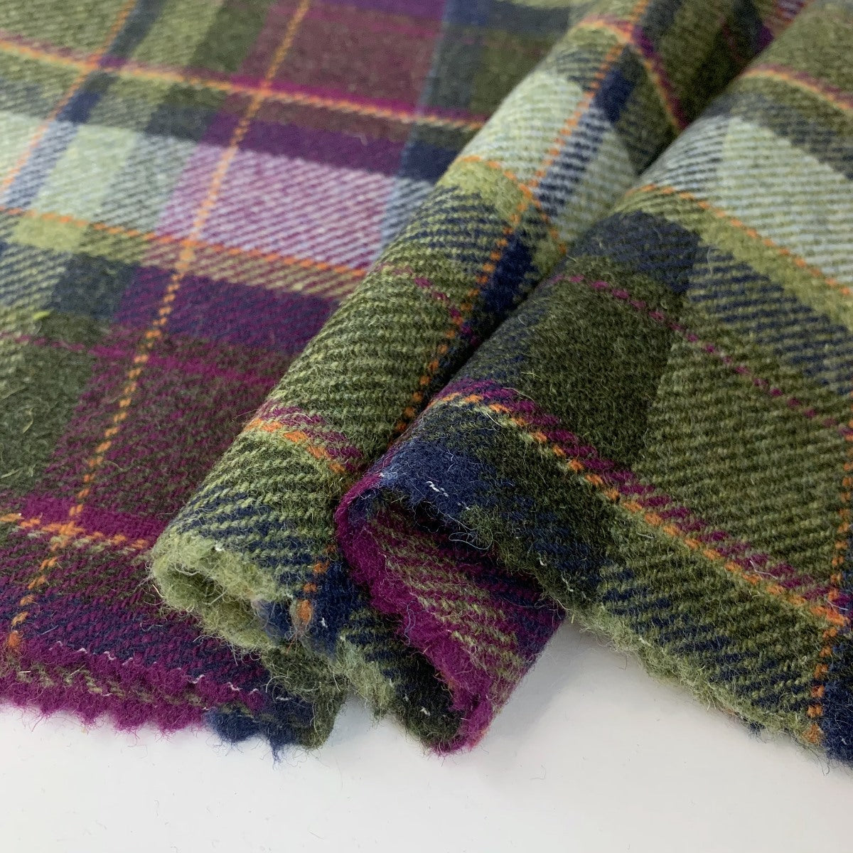 British Wool Check Furnishing Fabric