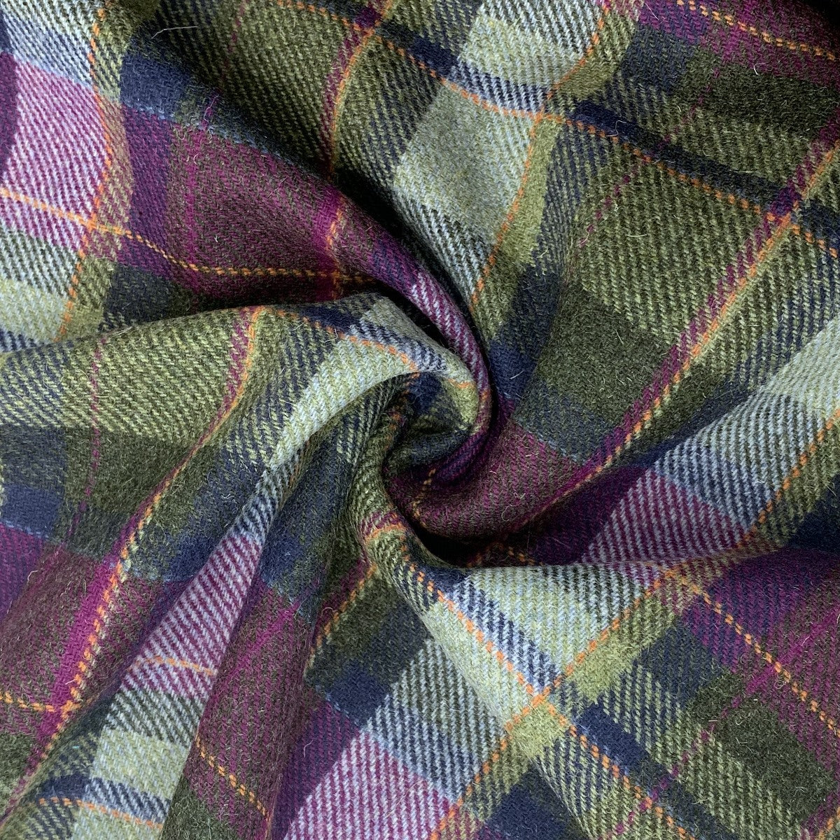 Remnant - British Wool Check Furnishing Fabric (1.5m)