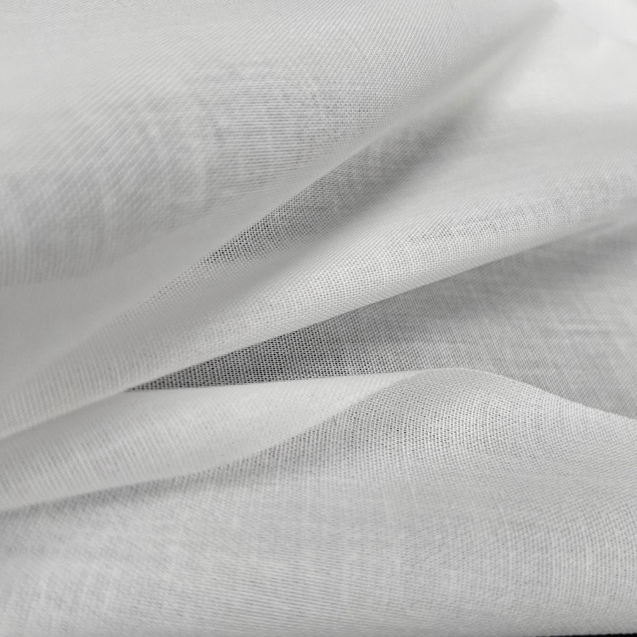 Cotton Lawn Iron On Interfacing - White