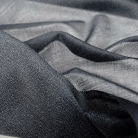 Remnant - Cotton Voile Iron On Interfacing - Black (0.75m)