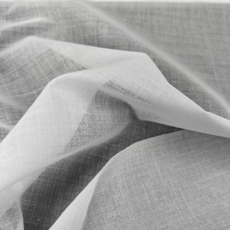 Cotton Voile Iron On Interfacing - White