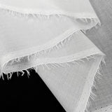 Remnant - Cotton Voile Iron On Interfacing - White (2m)