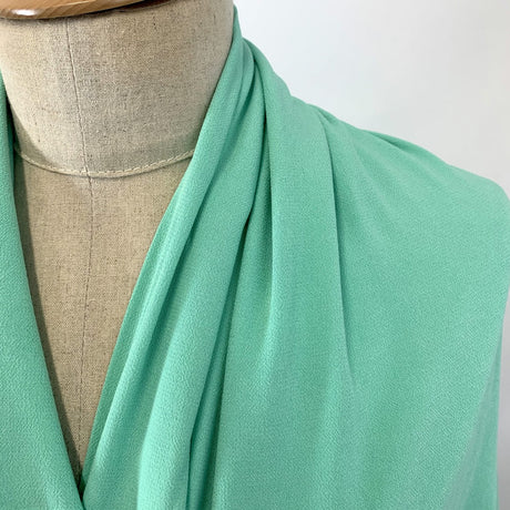 Gardinia Mint Fine Lightweight Viscose Crepe Neck