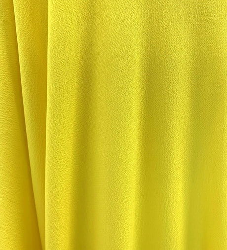 Gardinia Neon Fine Lightweight Viscose Crepe Bright Yellow Drape